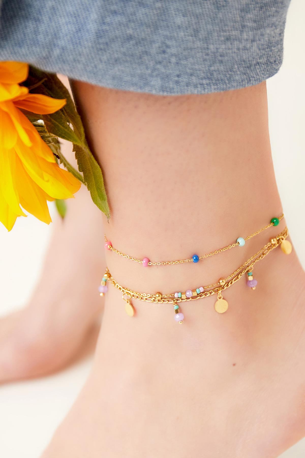 Anklet 'Cozy' - stainless steel