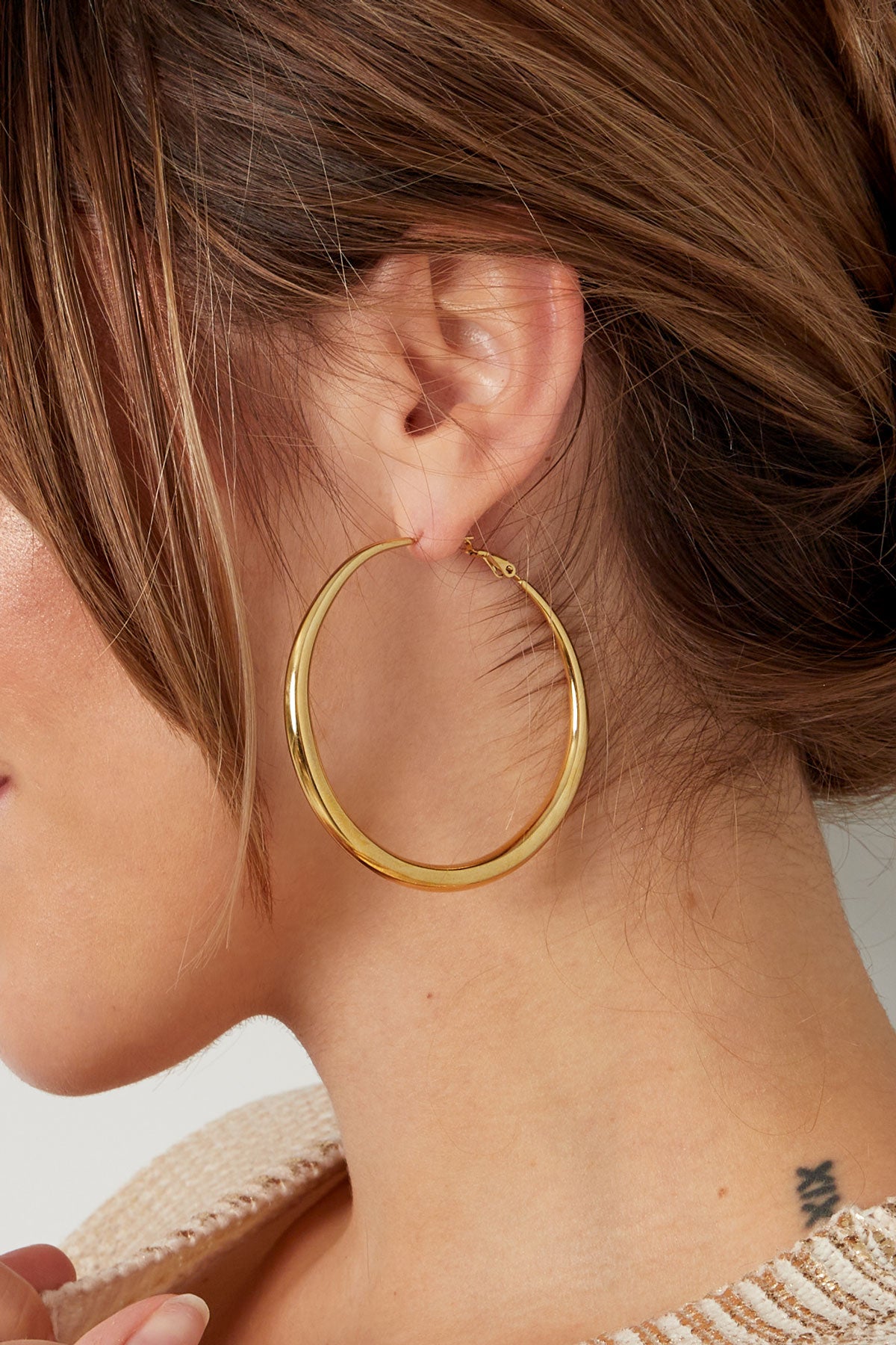 Earrings 'Weekend -gold - stainless steel