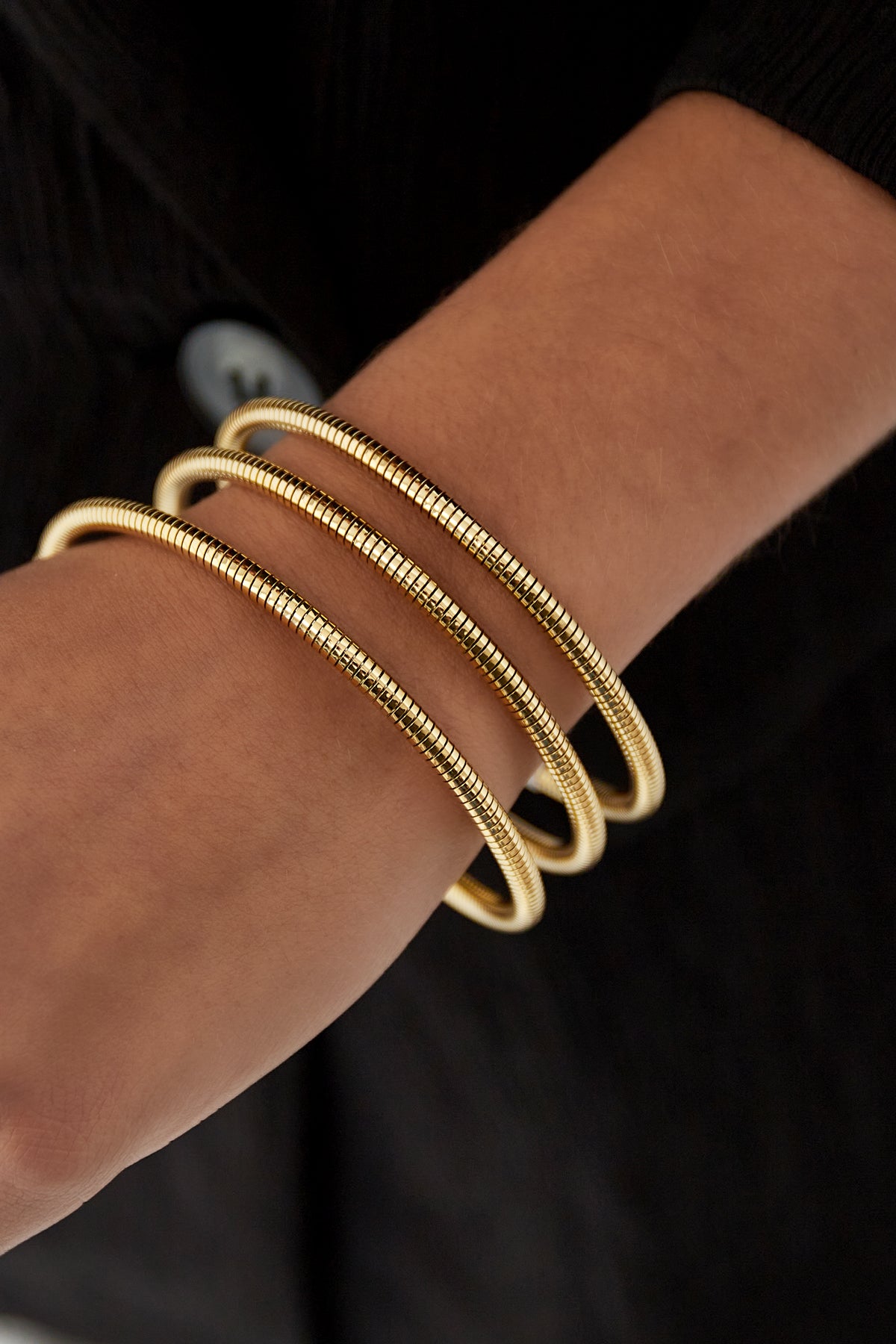 Bracelet 'Dining' - gold - stainless steel