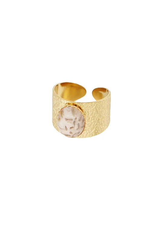 Ring 'Harmony' - gold-  stainless steel