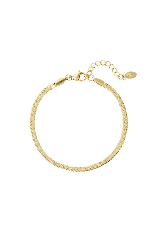 Bracelet 'Calm' - gold - stainless steel