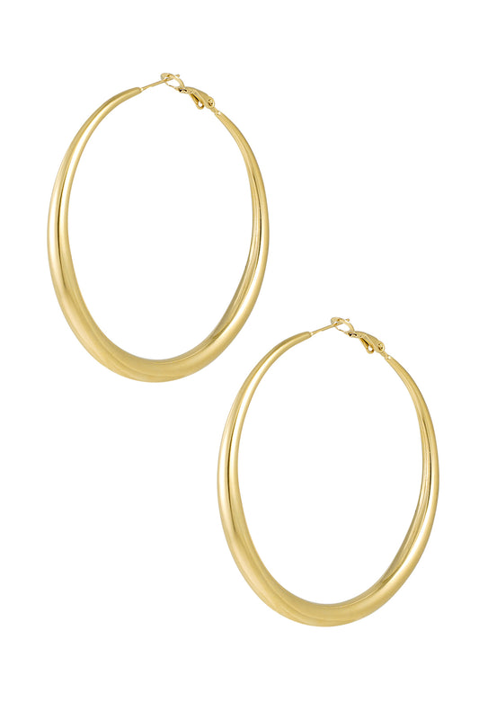 Earrings 'Weekend -gold - stainless steel